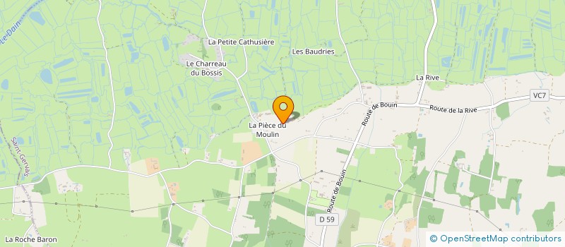 localisation de l'entreprise MONSIEUR HENRI PITAUD  SAINT-GERVAIS