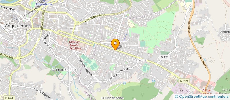 localisation de l'entreprise MONSIEUR HENRI PLAISANT PASCAUD à SOYAUX