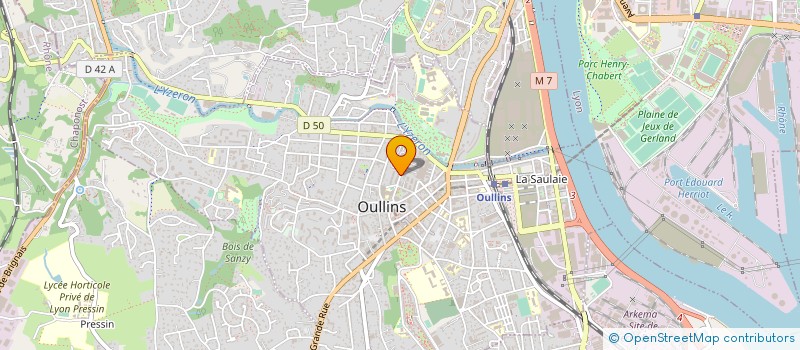 localisation de l'entreprise MONSIEUR HENRI POMA  OULLINS-PIERRE-BENITE