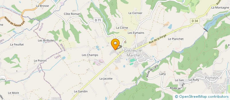 localisation de l'entreprise MONSIEUR HENRI PONCET à GREZIEU-LE-MARCHE