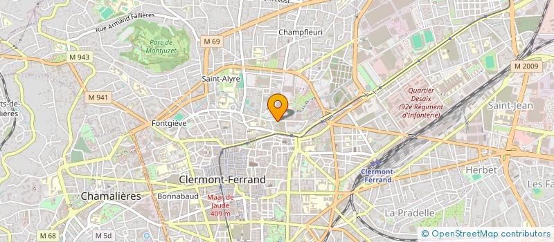 localisation de l'entreprise MONSIEUR HENRI POTIER  CLERMONT-FERRAND