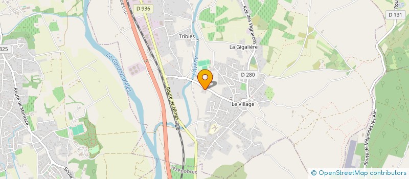 localisation de l'entreprise MONSIEUR HENRI POUDEVIGNE  SAINT-HILAIRE-DE-BRETHMAS