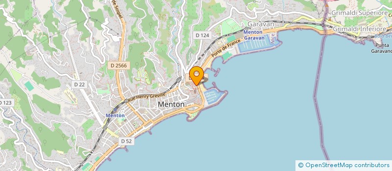 localisation de l'entreprise MONSIEUR HENRI POULLET  MENTON
