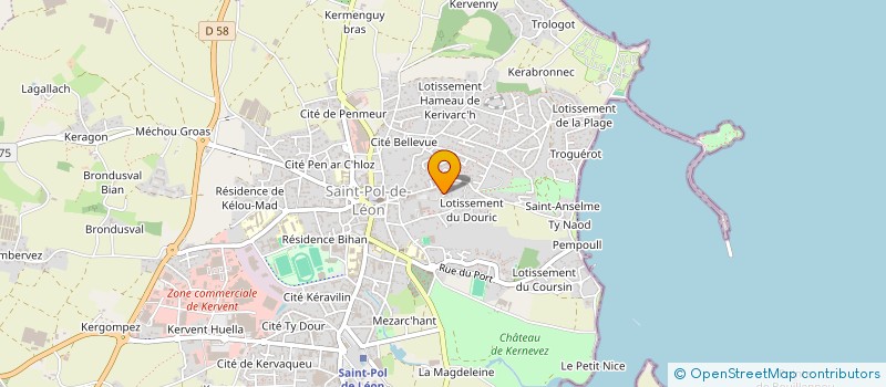 localisation de l'entreprise MONSIEUR HENRI PRIGENT  SAINT-POL-DE-LEON