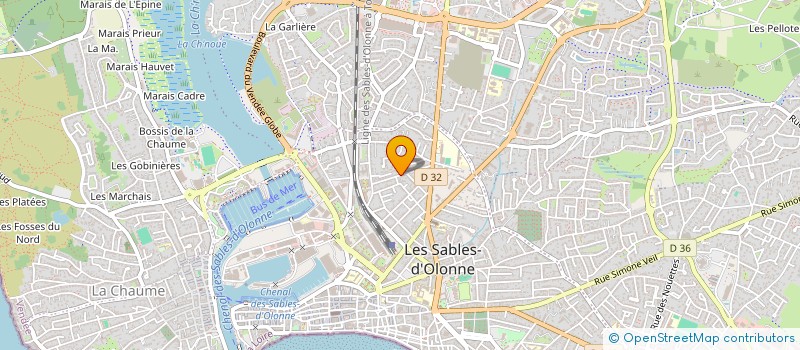 localisation de l'entreprise MONSIEUR HENRI PROUX  LES SABLES D'OLONNE