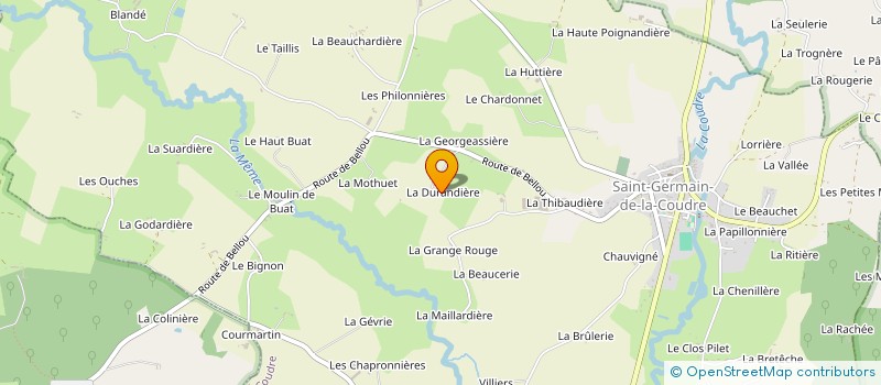 localisation de l'entreprise MONSIEUR HENRI PROVOST à SAINT-GERMAIN-DE-LA-COUDRE