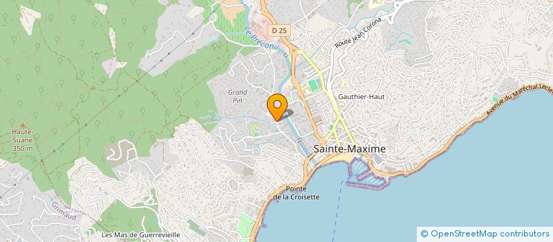 localisation de l'entreprise MONSIEUR HENRI PROVOST à SAINTE-MAXIME