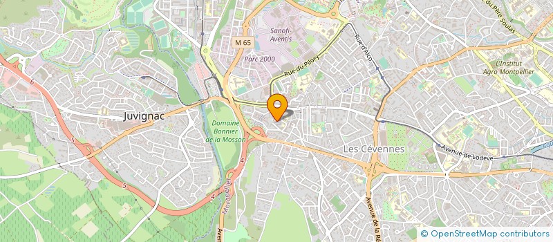 localisation de l'entreprise MONSIEUR HENRI PRUD HOMME à MONTPELLIER