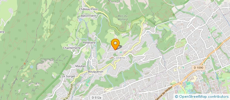 localisation de l'entreprise MONSIEUR HENRI QUAIX  CORENC