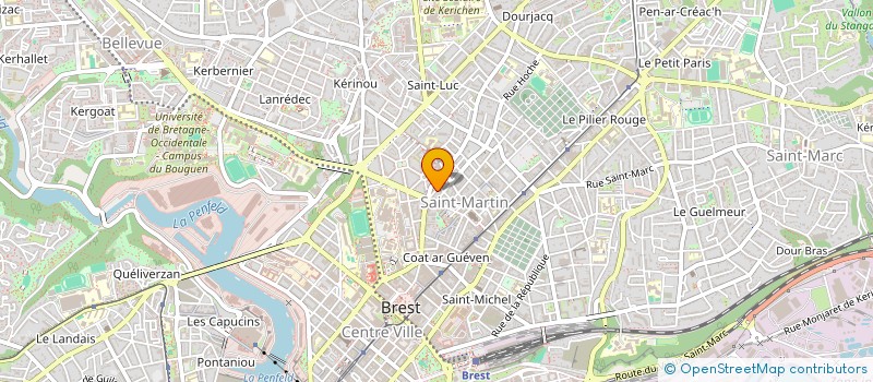 localisation de l'entreprise MONSIEUR HENRI RABEHANTA  BREST