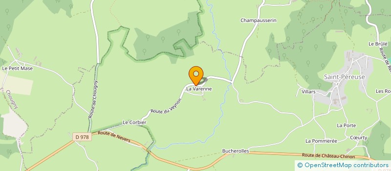 localisation de l'entreprise MONSIEUR HENRI RABUT  SAINT-PEREUSE