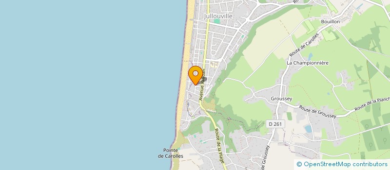 localisation de l'entreprise MONSIEUR HENRI RAULT  JULLOUVILLE