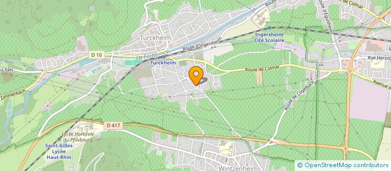 localisation de l'entreprise MONSIEUR HENRI REDELSPERGER  TURCKHEIM