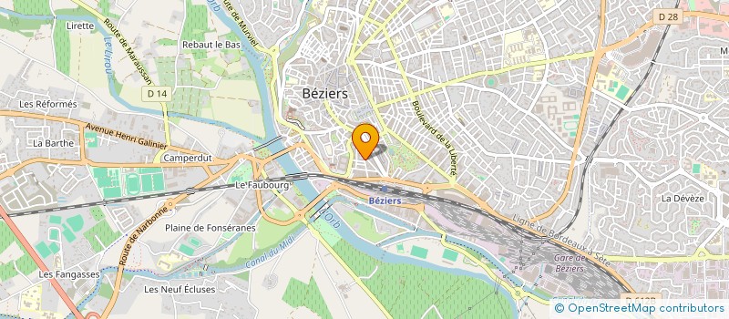 localisation de l'entreprise MONSIEUR HENRI REILLES à BEZIERS