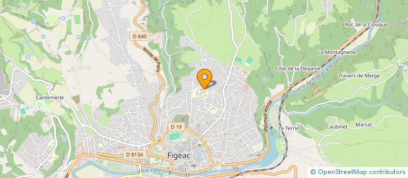 localisation de l'entreprise MONSIEUR HENRI RIBEIRO  FIGEAC