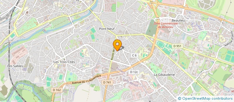 localisation de l'entreprise MONSIEUR HENRI RICHARD à POITIERS