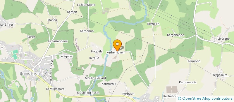 localisation de l'entreprise MONSIEUR HENRI RIOU  LANGUIDIC