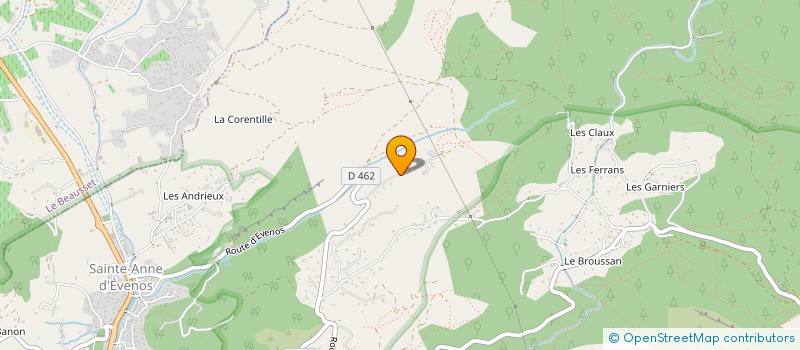 localisation de l'entreprise MONSIEUR HENRI RIPOCHAUD  EVENOS