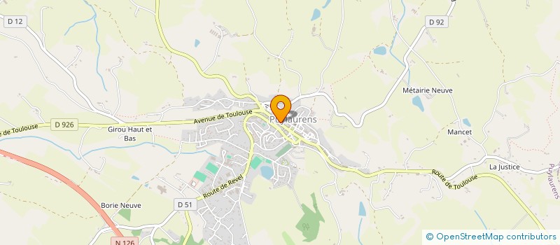 localisation de l'entreprise MONSIEUR HENRI RIVALS  PUYLAURENS