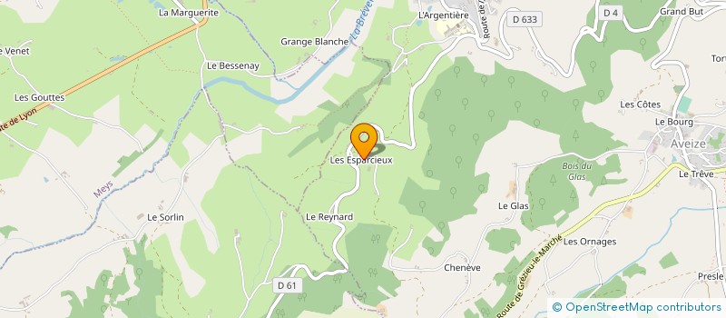 localisation de l'entreprise MONSIEUR HENRI ROBERT  AVEIZE