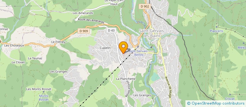 localisation de l'entreprise MONSIEUR HENRI ROBIN à SAINT-GERVAIS-LES-BAINS
