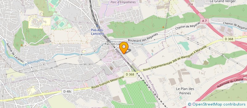 localisation de l'entreprise MONSIEUR HENRI RODRIGUEZ  SAINT-VICTORET