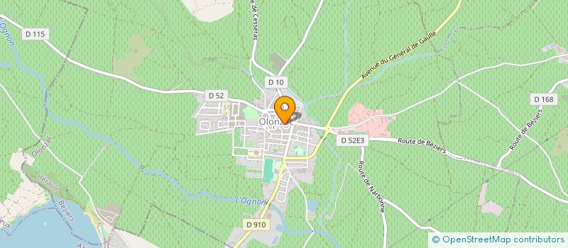 localisation de l'entreprise MONSIEUR HENRI ROGNON  MINERVE