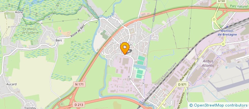 localisation de l'entreprise MONSIEUR HENRI ROLLAND  TRIGNAC