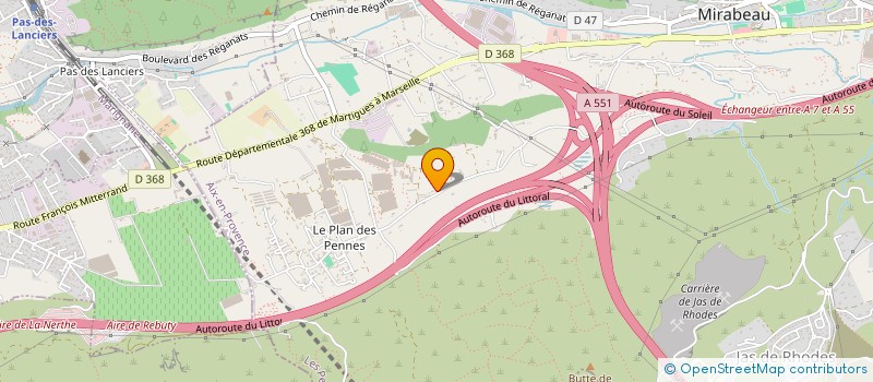 localisation de l'entreprise MONSIEUR HENRI ROOST à LES PENNES-MIRABEAU