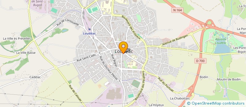 localisation de l'entreprise MONSIEUR HENRI RUELLAN  LOUDEAC