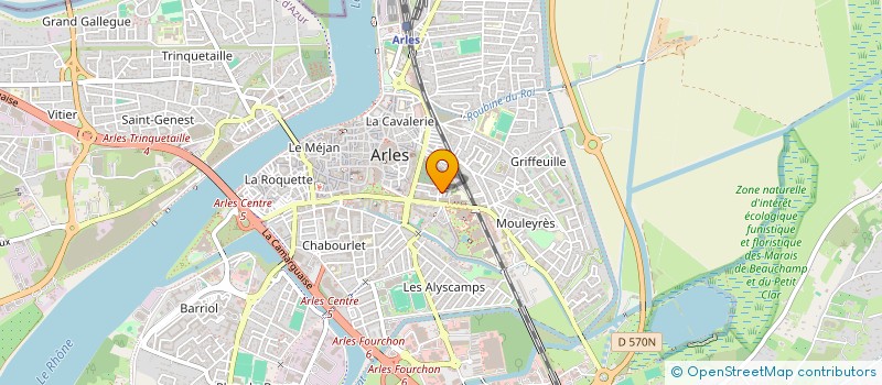 localisation de l'entreprise MONSIEUR HENRI RUIZ  ARLES