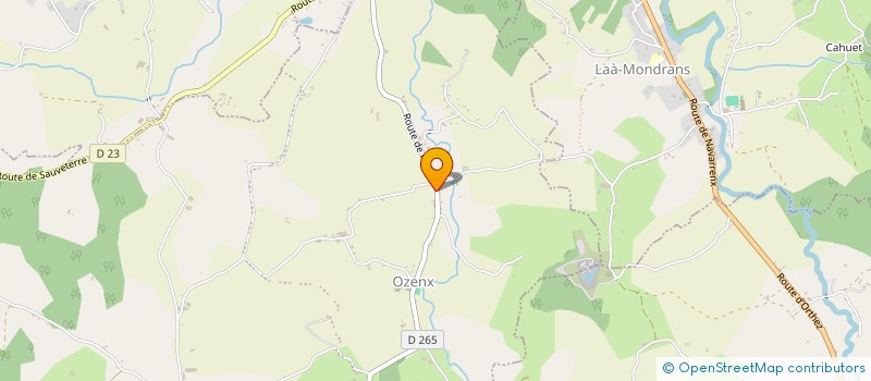 localisation de l'entreprise MONSIEUR HENRI RUIZ  OZENX MONTESTRUCQ