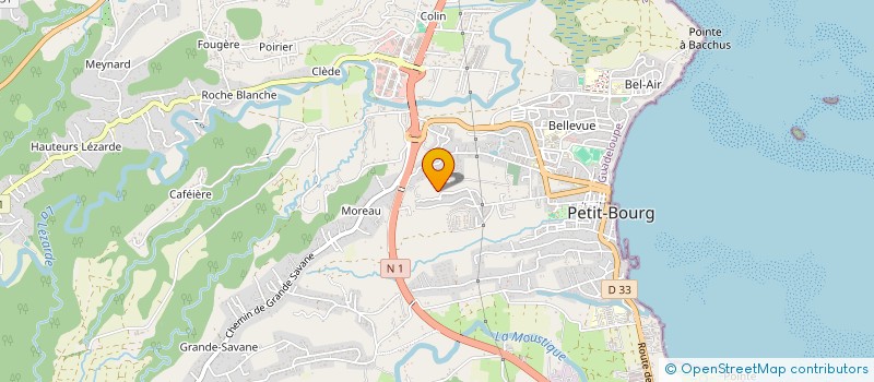 localisation de l'entreprise MONSIEUR HENRI SAINT-CHARLES  PETIT-BOURG