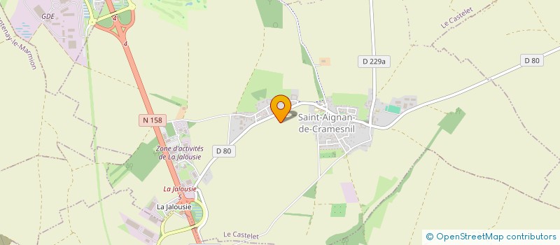 localisation de l'entreprise MONSIEUR HENRI SALLE  LE CASTELET