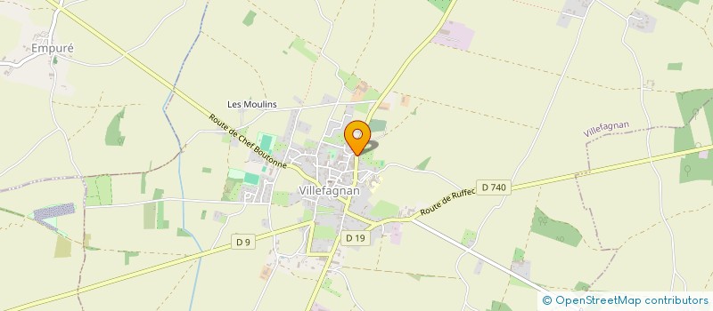 localisation de l'entreprise MONSIEUR HENRI SANNE  VILLEFAGNAN