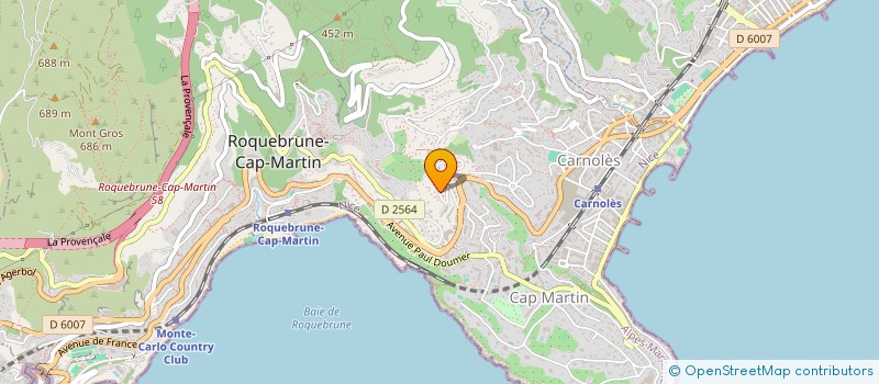 localisation de l'entreprise MONSIEUR HENRI SARRAMEGNA à ROQUEBRUNE-CAP-MARTIN