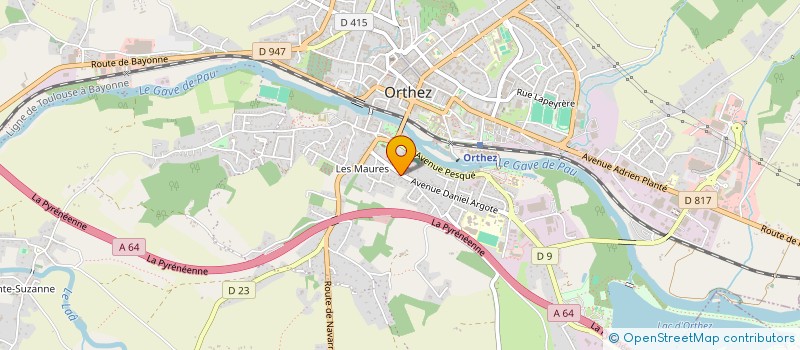 localisation de l'entreprise MONSIEUR HENRI SARTHOU  ORTHEZ