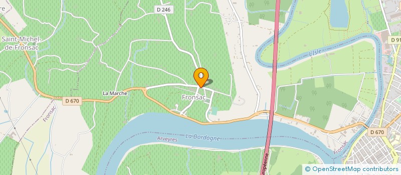 localisation de l'entreprise MONSIEUR HENRI SARTOR  FRONSAC