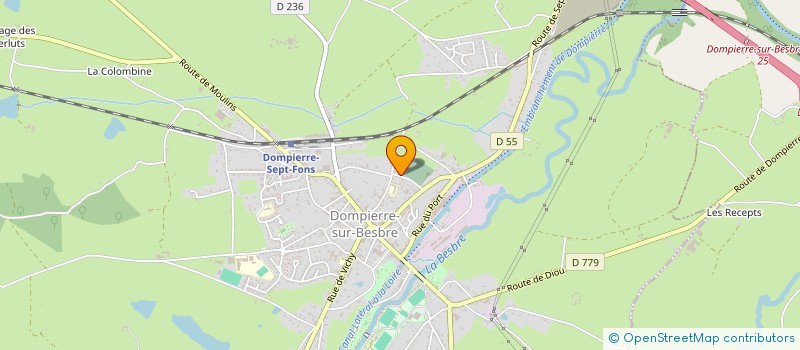 localisation de l'entreprise MONSIEUR HENRI SAULNIER à DOMPIERRE-SUR-BESBRE
