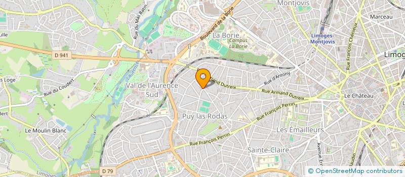 localisation de l'entreprise MONSIEUR HENRI SAUMARD à LIMOGES