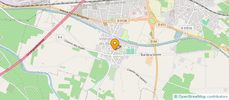 localisation de l'entreprise MONSIEUR HENRI SAUREL à VILLENEUVE-LES-BEZIERS