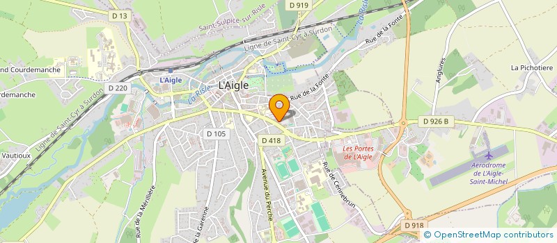 localisation de l'entreprise MONSIEUR HENRI SCHMITT à L'AIGLE