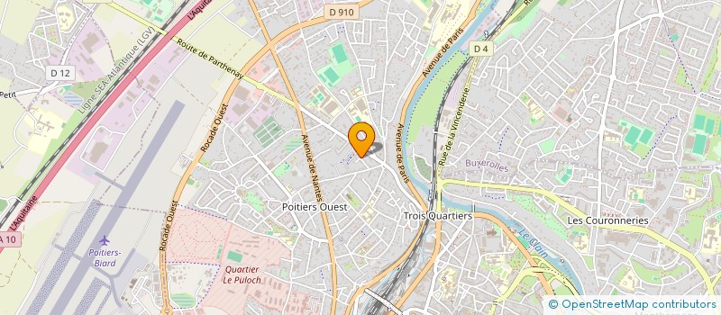 localisation de l'entreprise MONSIEUR HENRI SEGRETAIN à POITIERS