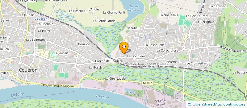 localisation de l'entreprise MONSIEUR HENRI SEJOURNE à COUERON