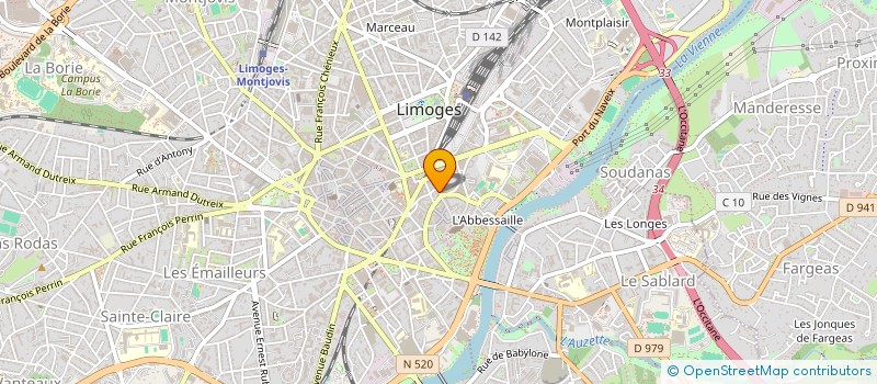 localisation de l'entreprise MONSIEUR HENRI SENECHAL à LIMOGES