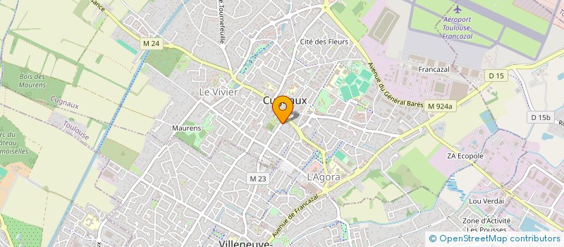 localisation de l'entreprise MONSIEUR HENRI SIRECH  CUGNAUX