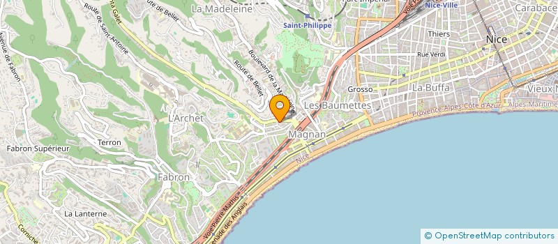 localisation de l'entreprise MONSIEUR HENRI SIRIO à NICE