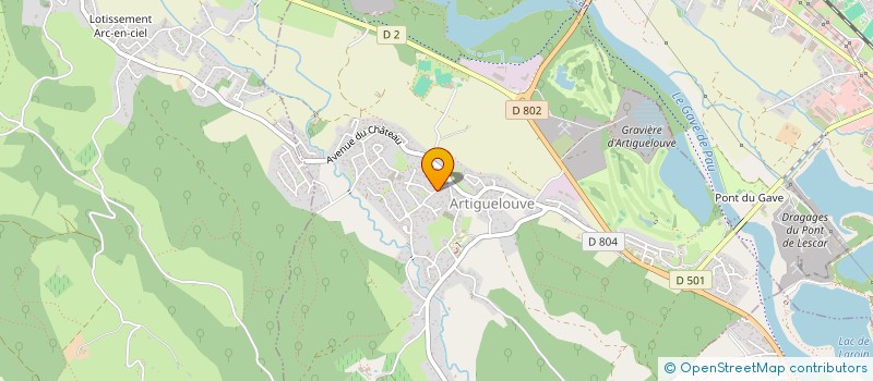 localisation de l'entreprise MONSIEUR HENRI SOLER à ARTIGUELOUVE