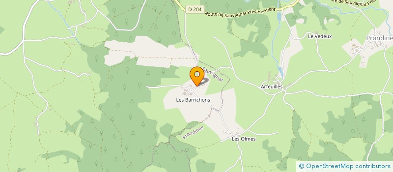 localisation de l'entreprise MONSIEUR HENRI SOUCHAL à SAUVAGNAT