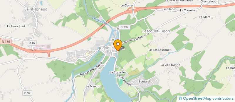 localisation de l'entreprise MONSIEUR HENRI SOUILLARD  JUGON-LES-LACS